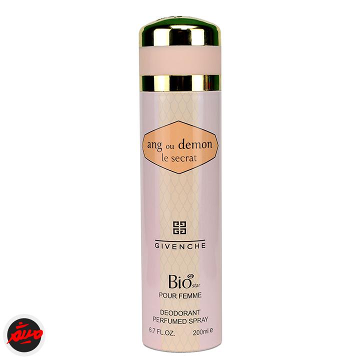 خرید اسپری انژیو دمون لسکرت ضد عرق بیو استار 200 میل زنانه