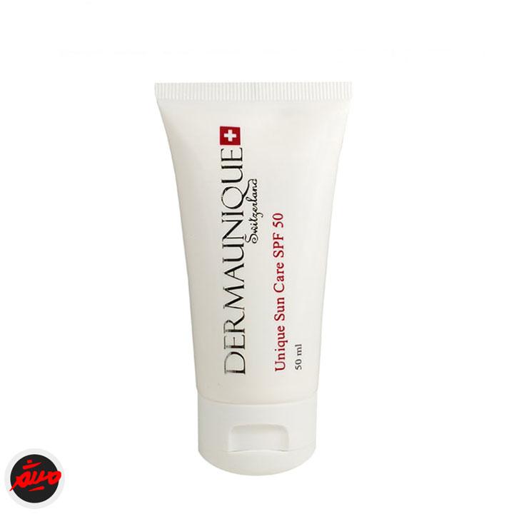 لوسیون ضد آفتاب SPF 50 بی رنگ درمایونیک