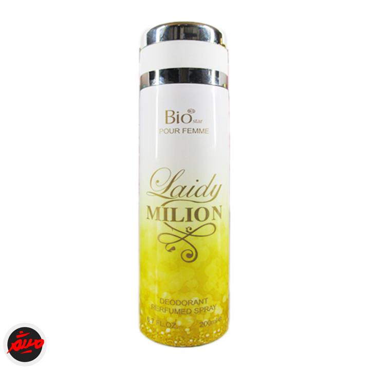 اسپری دئودورانت بدن لیدی میلیون بیو استار