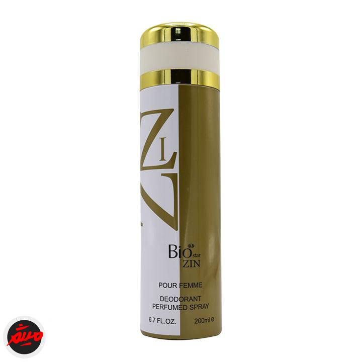 اسپری دئودورانت بدن زین بیو استار