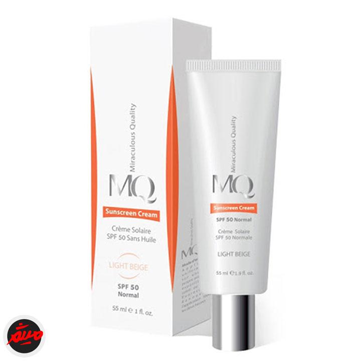 کرم ضد آفتاب فاقد چربی spf50 ام کیو