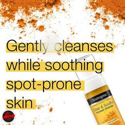 اطلاعات فوم شست و شو زردچوبه Clear & soothe نیتروژنا صورت